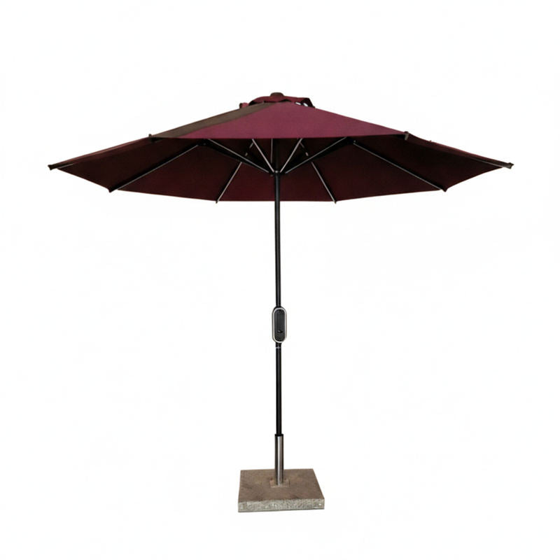 Solar LED patio umbrella with CIGS flexible solar film for garden
