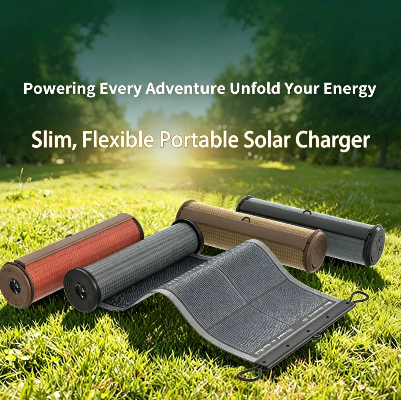 10W rollable solar charger SOS lighting outdoor emergency power supply
