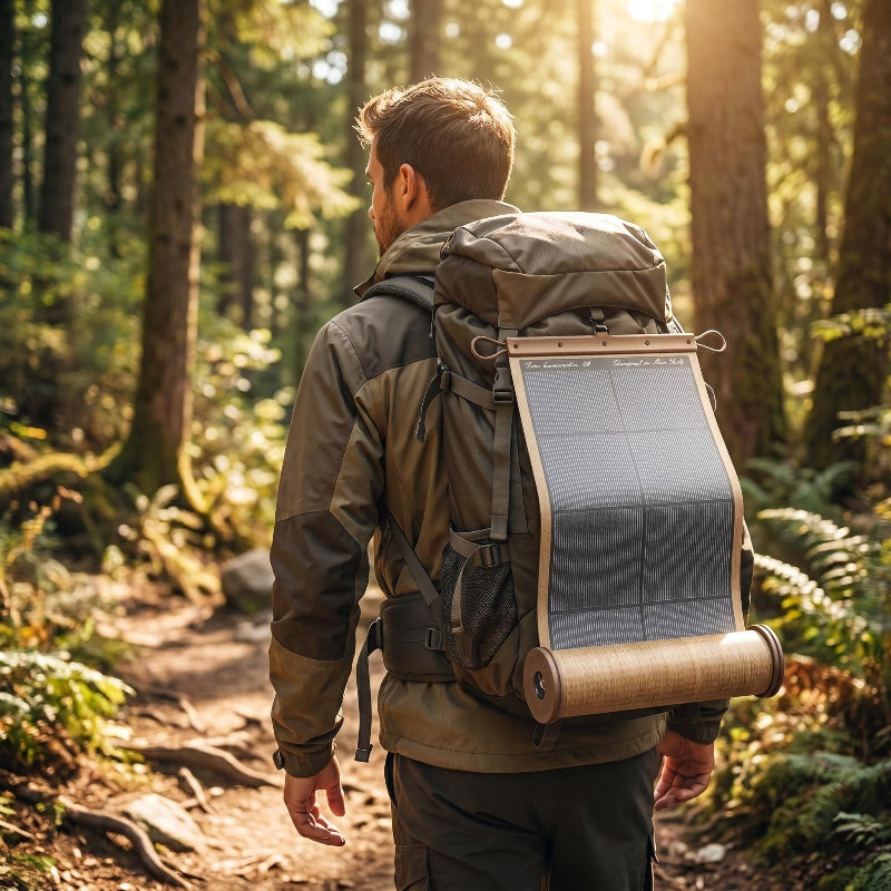 Emergency solar power bank 10000mAh USB charging for outdoor survival
